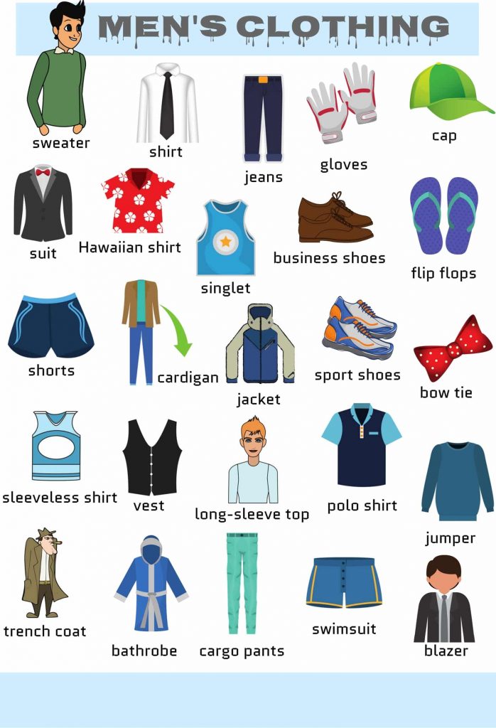 Bahasa inggris baju